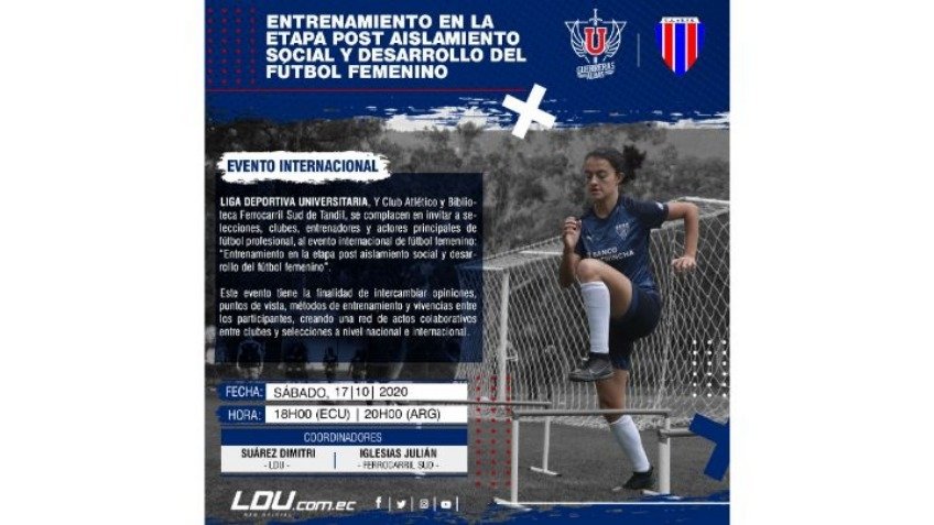 Ferro y Liga de Quito organizan una charla internacional sobre futbol femenino